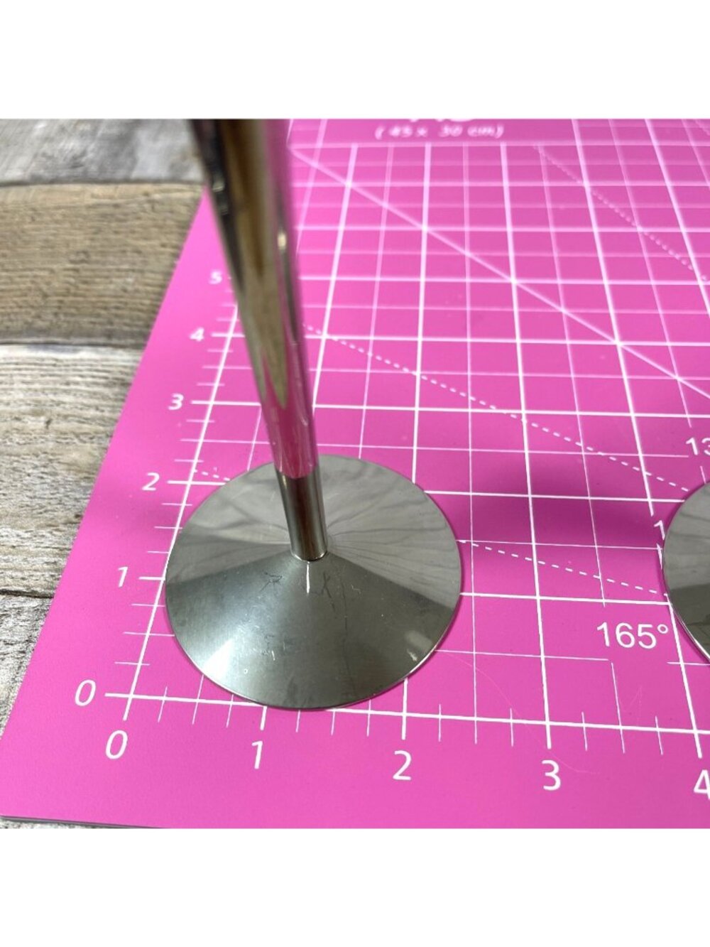Vintage Pair Solingen Germany Steel Trumpet Candle Holder MCM Taper Candlesticks - Picture 6 of 9